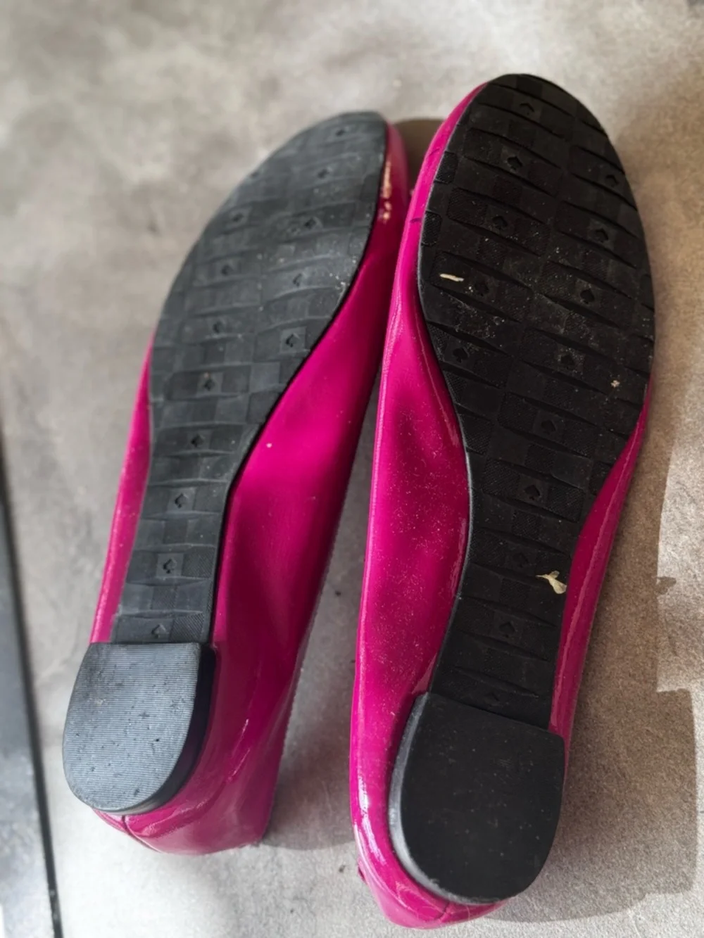 Kate Spade Patent Leather Bow Ballet Flats - Fuchsia - Picture 5 of 6